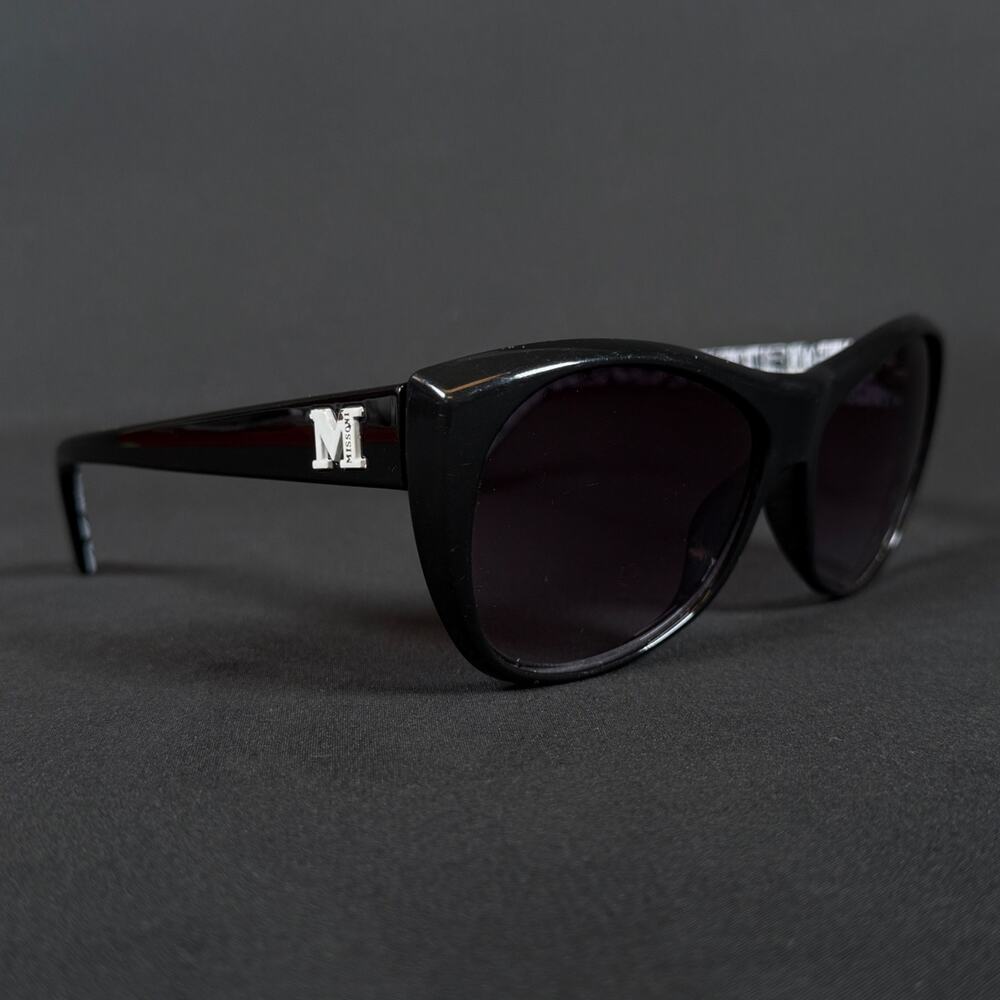 Missoni Black Cat Eye Sunglasses MM505-06S 58-16 140 Made in Italy Only Frame